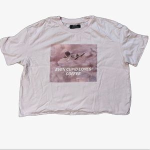 even cupid loves coffee shirt